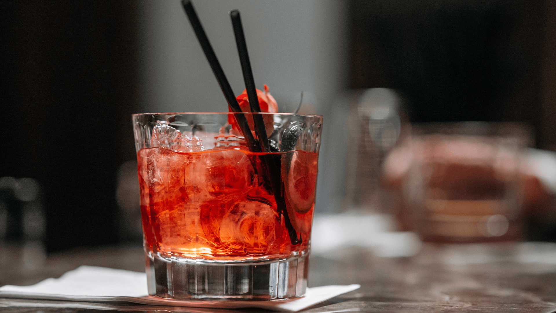 lady in red cocktail